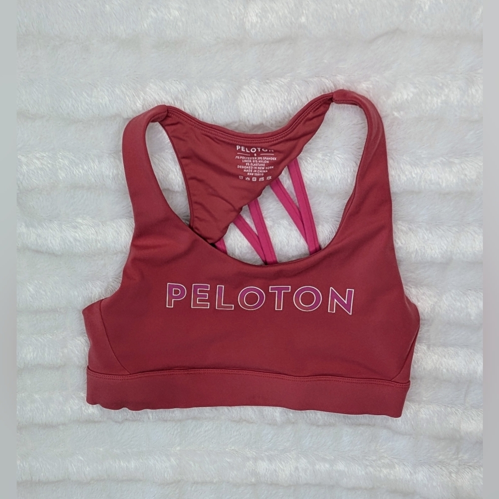 Peloton Pink Racerback Sports Bra